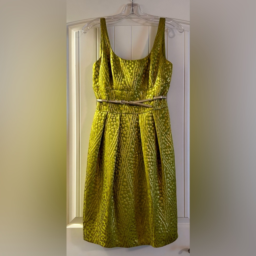 Antonio Melani Pleated Scoop Neck Dress.  Size 2.